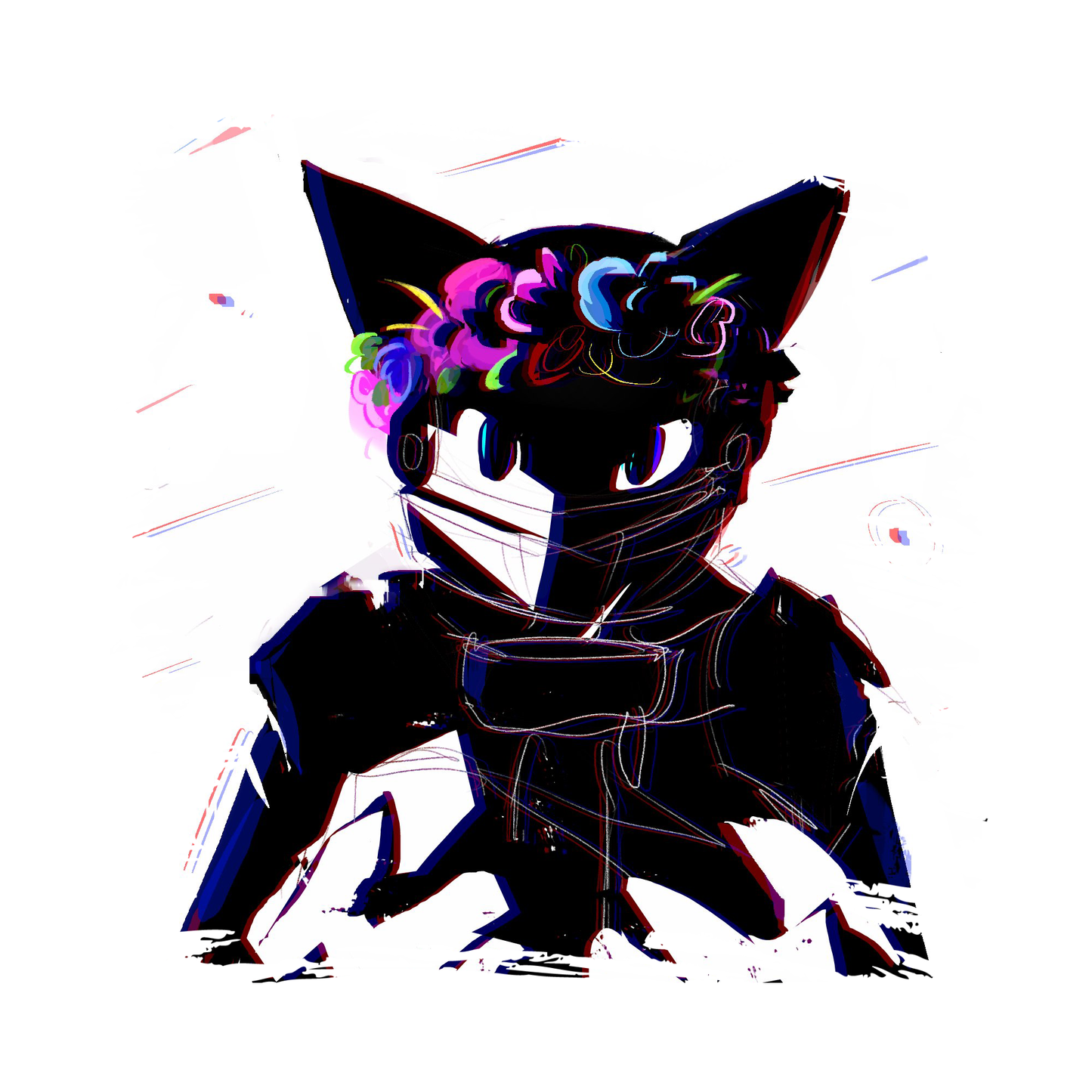 Flower Crown Kitty Tee