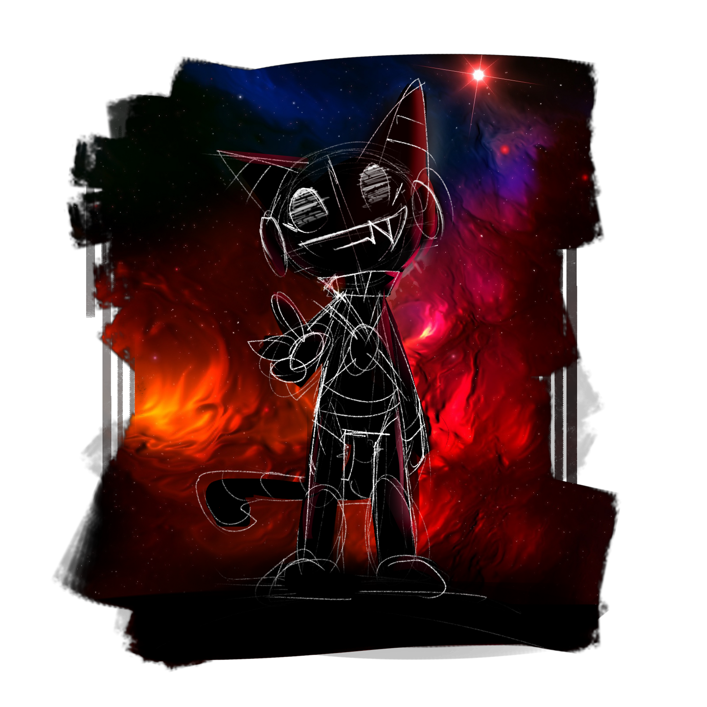 Galaxy SketchCat Tee